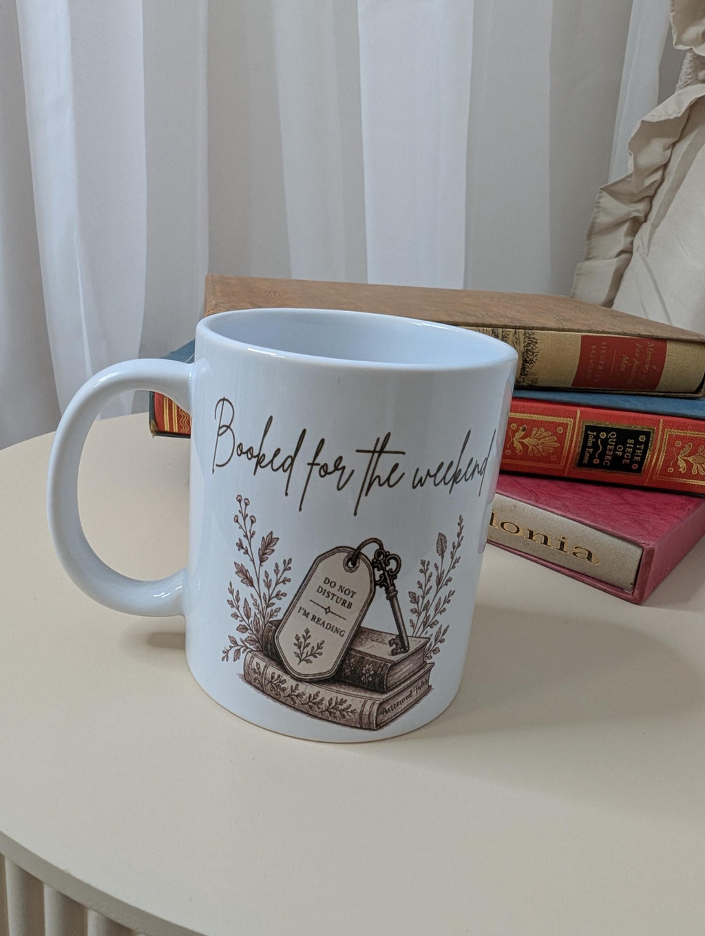 Booked for the Weekend Mug | Book Lover Mug | Reading Gift | Bookish Mug | 11oz Ceramic