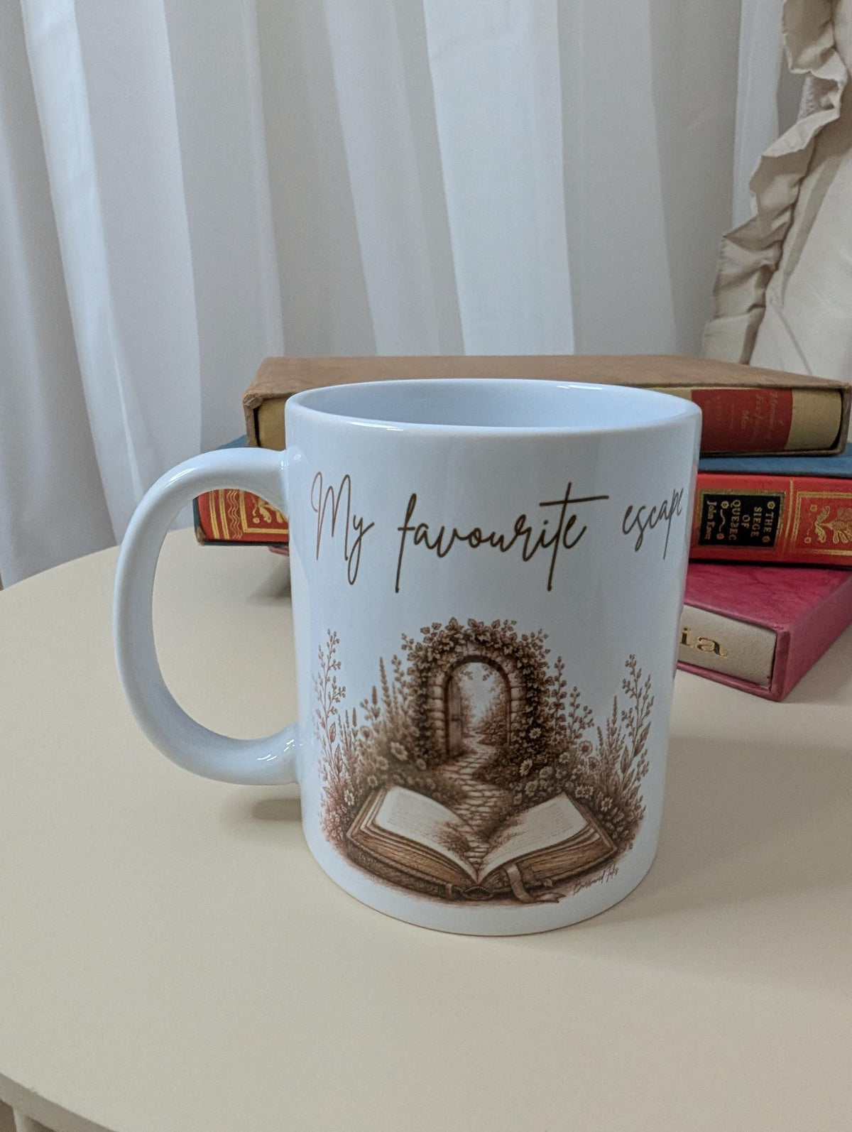 My Favourite Escape Mug | Book Lover Mug | Reading Gift | Bookish Gift | 11oz Ceramic