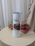 Vintage Steam Train Tumbler | Railway Enthusiast Gift | Heritage Locomotive Travel Cup | 20oz