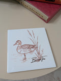 Duck Coaster | Duck Lover Gift | Country Living Coaster | Countryside Gift | Ceramic Coaster