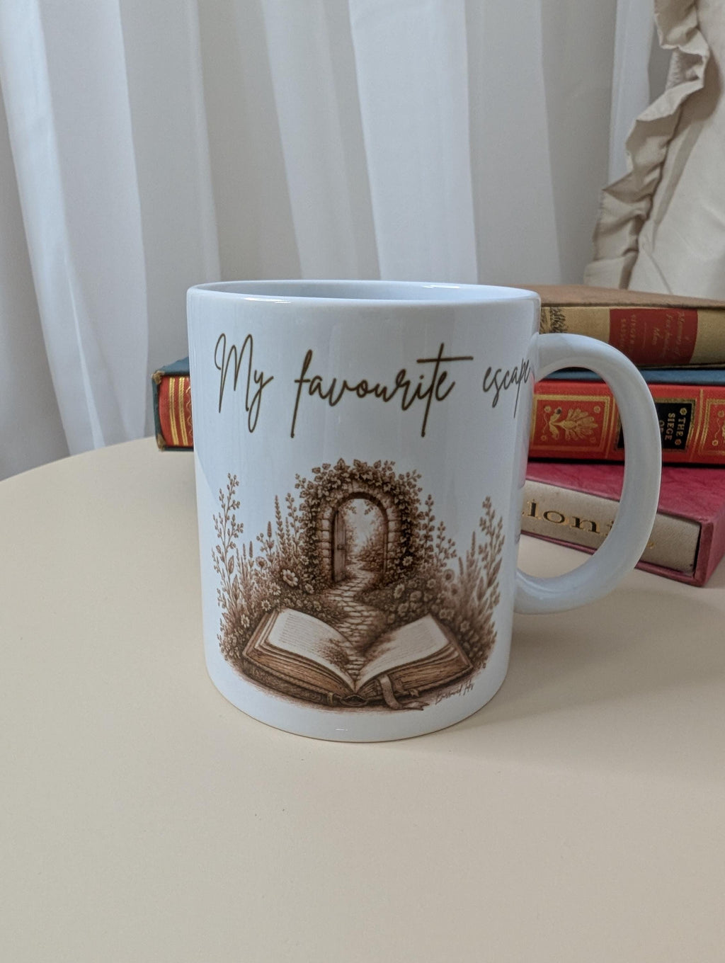 My Favourite Escape Mug | Book Lover Mug | Reading Gift | Bookish Gift | 11oz Ceramic