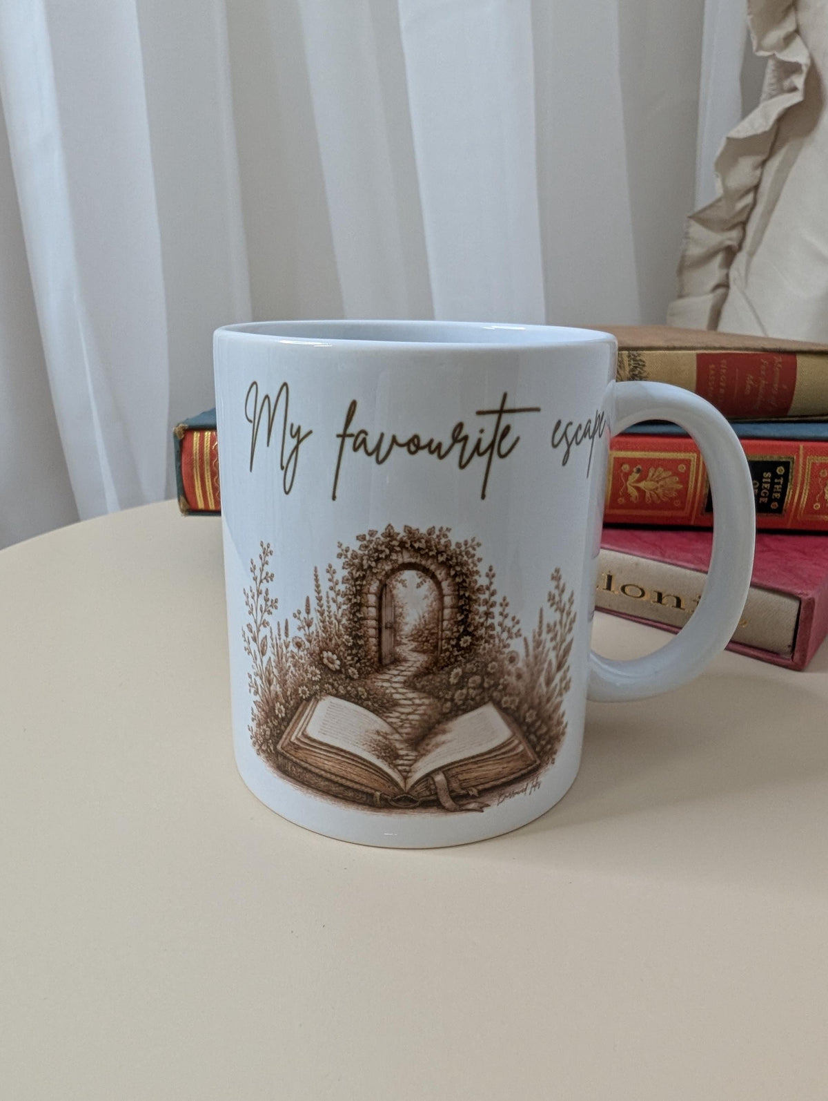 My Favourite Escape Mug | Book Lover Mug | Reading Gift | Bookish Gift | 11oz Ceramic