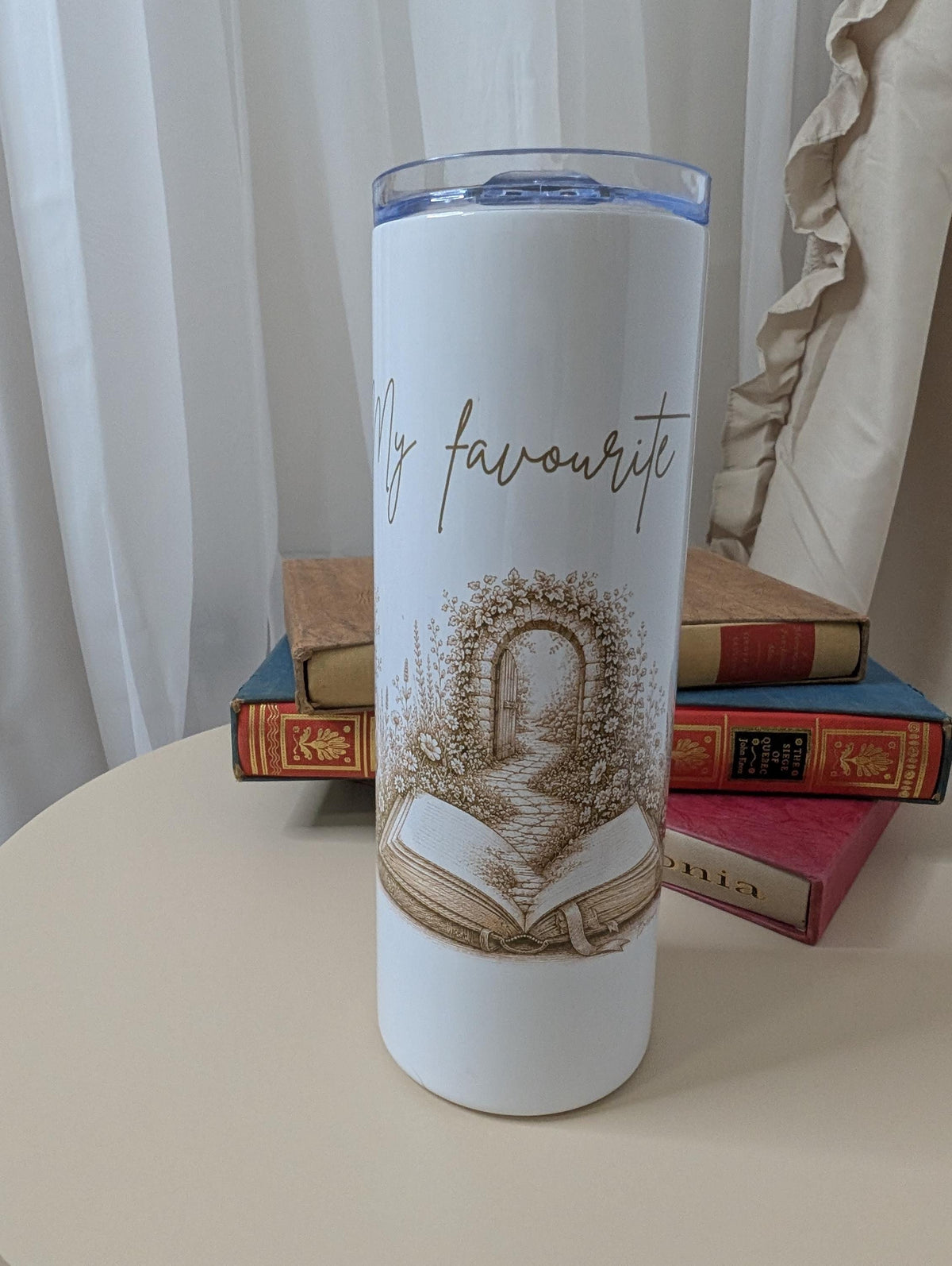 My Favourite Escape Tumbler | Book Lover Gift | Reading Travel Cup | Bookish Tumbler | 20oz