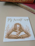 My Favourite Escape Coaster | Book Lover Gift | Reading Coaster | Bookish Gift | Ceramic Coaster