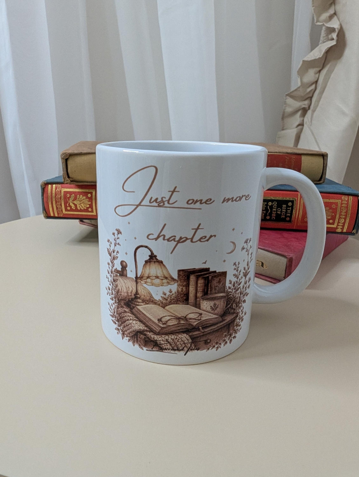 Just One More Chapter Mug | Book Lover Gift | Reading Mug | Bookish Gift | 11oz Ceramic