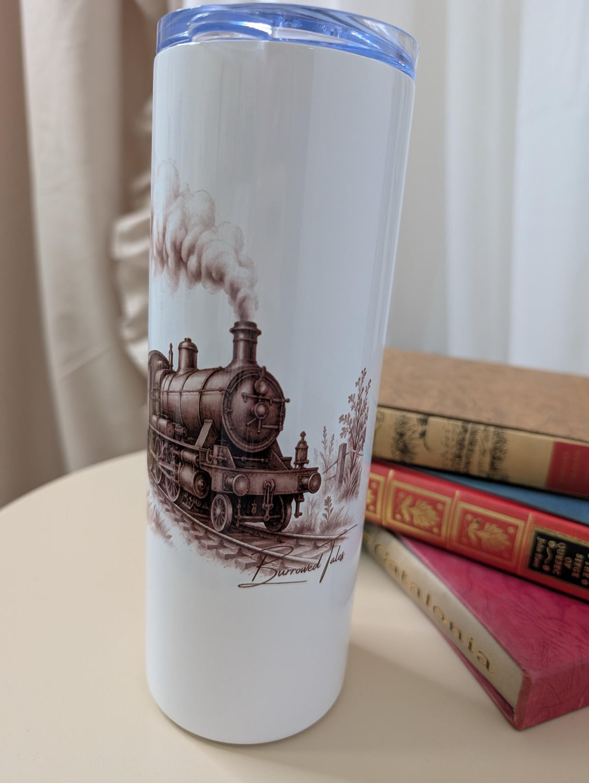 Vintage Steam Train Tumbler | Railway Enthusiast Gift | Heritage Locomotive Travel Cup | 20oz