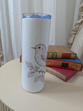 Garden Bird Tumbler | Birdwatcher Gift | Bird Lover Travel Cup | British Wildlife Tumbler | 20oz