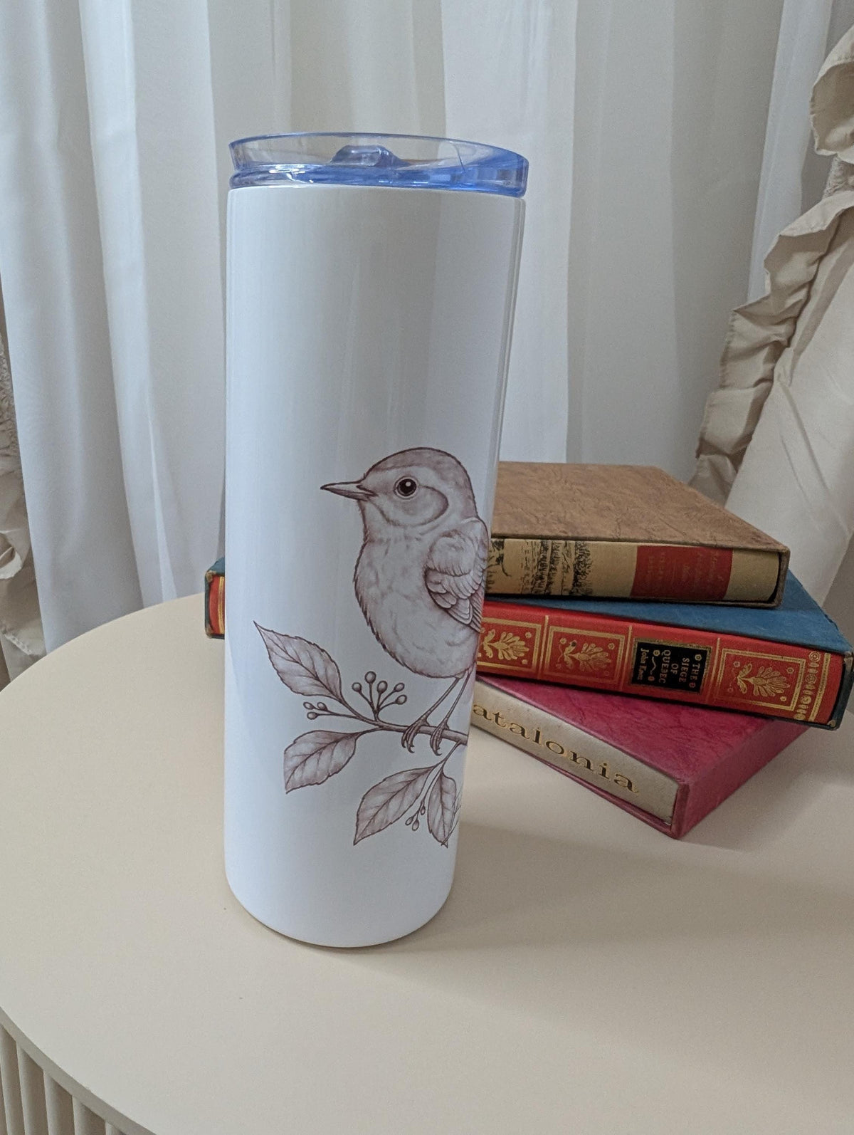 Garden Bird Tumbler | Birdwatcher Gift | Bird Lover Travel Cup | British Wildlife Tumbler | 20oz