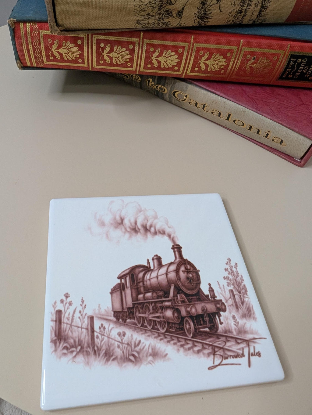 Vintage Steam Train Coaster | Railway Enthusiast Gift | Heritage Locomotive Coaster | Ceramic Coaste