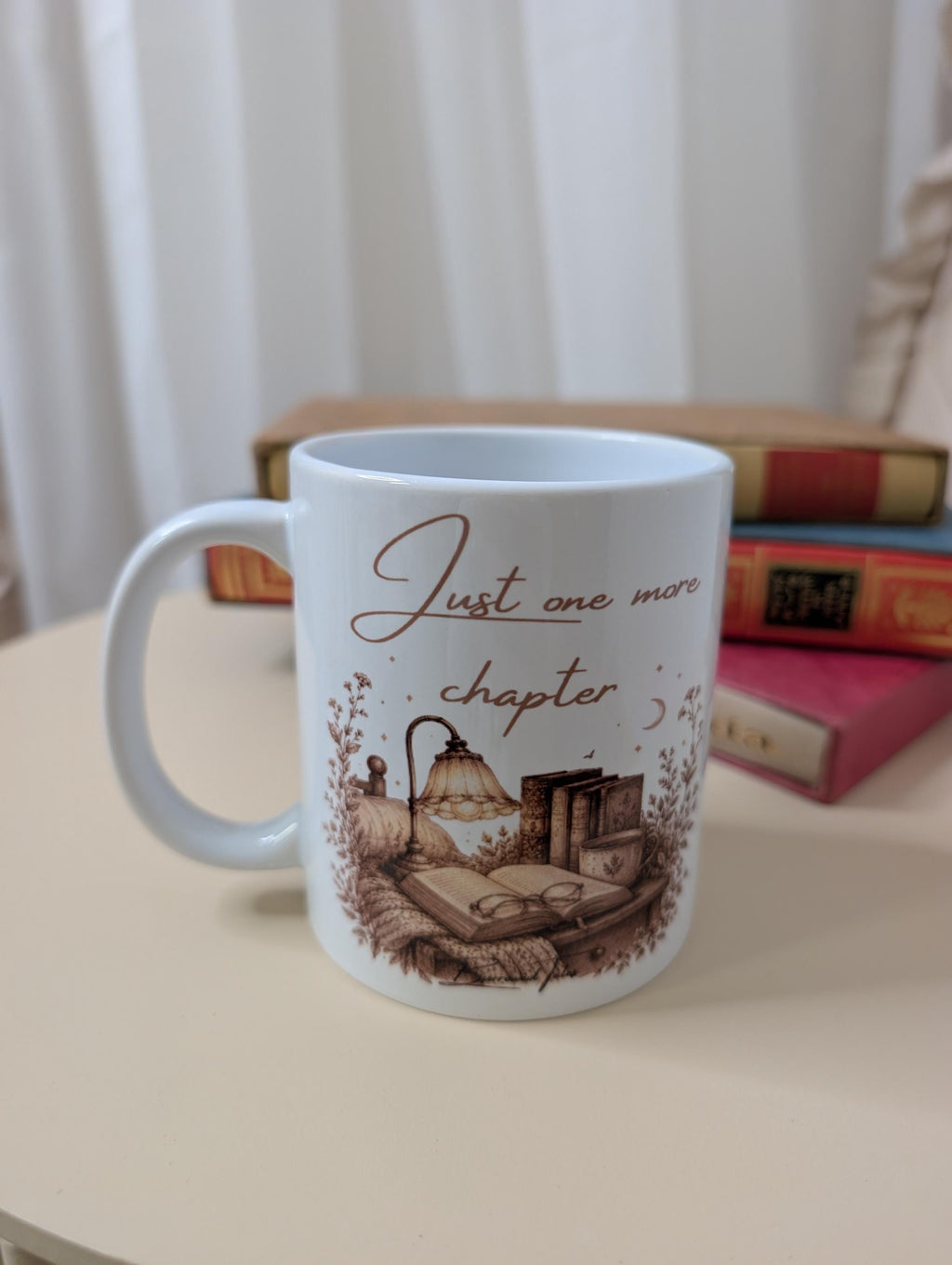 Just One More Chapter Mug | Book Lover Gift | Reading Mug | Bookish Gift | 11oz Ceramic