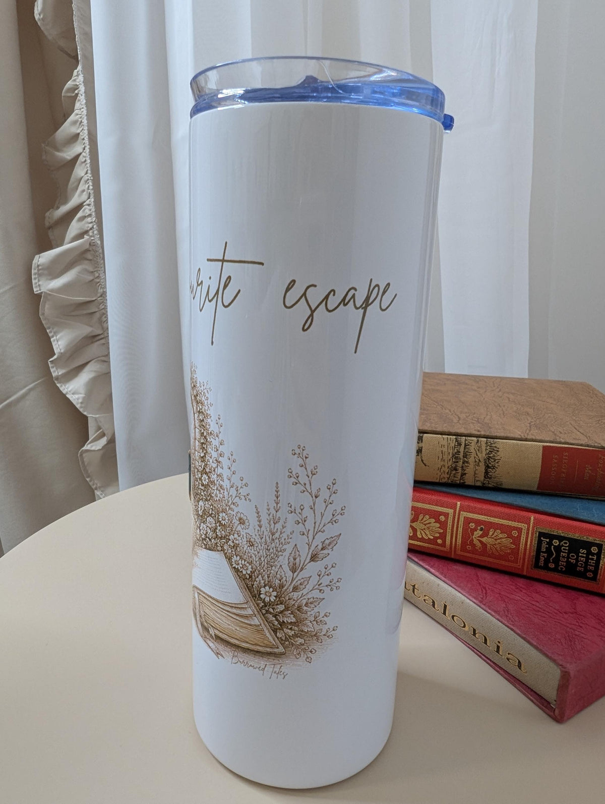 My Favourite Escape Tumbler | Book Lover Gift | Reading Travel Cup | Bookish Tumbler | 20oz